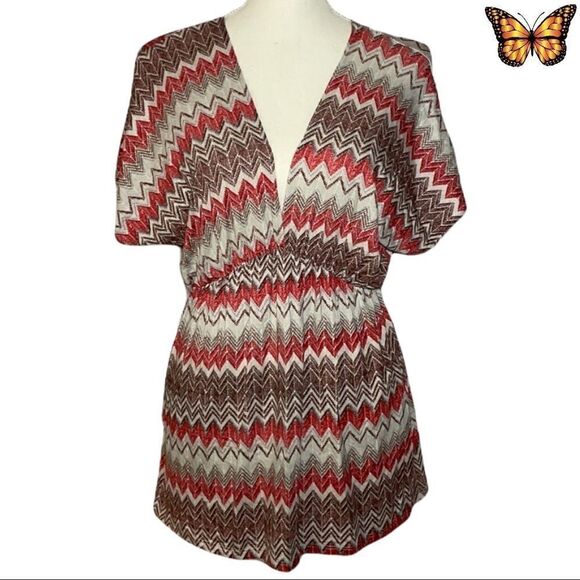 Hourglass Lilly Deep V Kimono Top Size Extra Small - Picture 1 of 8